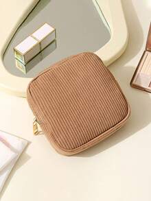 Multi-Color Sanitary Pad Storage Bag, Pink Sanitary Napkin Storage Bag, Large Capacity Minimalist Portable Storage Bag For Storing Tampons, Pads And Sanitary Napkins, Essential For Girls, Cosmetic Bag, Travel & Study Supplies, Travel Makeup Bag, Holiday Makeup Bag - Multicolor - View 22