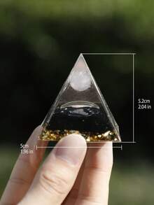 1件波西米亚风格水晶柱金字塔装饰品，适合家居桌面装饰、冥想桌摆件，提升氛围，适合灵性主题的客厅、卧室、书房、办公桌、书架。 - 彩色 - 查看 11