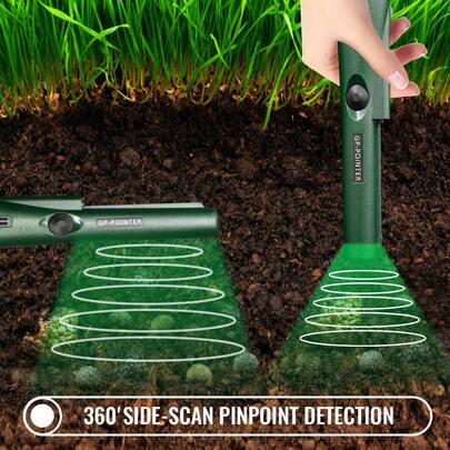 Handheld Metal Detector, High Sensitivity, LED Light, 360° Side Scan, Ergonomic Design, For Gold Hunters, Coin Hunters And Archeological Expeditions, Metal Detector For Treasure Hunters, Archeological Tool