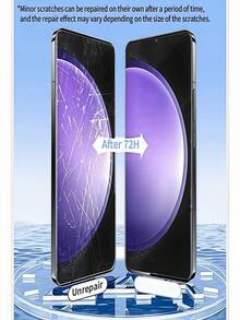 5PCS HD Hydrogel Film Screen Protection Film [Not Glass] Compatible With Samsung Galaxy S26 A57 A37/Compatible With Xiaomi 15T Poco X7 Pro/ Note 15 /Compatible With IPhone 17 Pro Max 16/Honor X9D And More Models Mobile Phones, Birthday Gifts, Mobile Phone Screen Protection Film For Family And Friends, Mobile Phone Accessories, Waterproof, Shockproof, Fall Proof, Fingerprint Proof, Full Coverage, Automatic Scratch Repair, Round Edge Dust-Proof Design, Easy To Stick And Scratch Resistant. - Clear - View 6