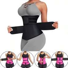 Women's Neoprene Thermal Shaping Belt With Double Waistband For Slimming, High Elasticity, Stimulates Sweating, Lumbar Support, Posture Correction, Fitness And Post-Surgical Use. - 彩色 - 查看 9