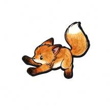 小狐狸珐琅胸针 时尚装饰胸针 饰品 翻领包徽章 珠宝礼品 - 彩色 - 查看 5