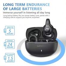 Lenovo EA420 Bluetooth Earphones, Earhook Open-Ear Design, Bluetooth 5.4 Wireless Sports Music Gaming Headphones, Compatible With Apple, Huawei, Xiaomi, OPPO And Other Android Smartphones - Multicolor - View 6