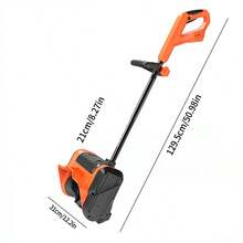 Cordless Snow Shovel, 13" Electric Snow Blower 20V, With 4 Ah Battery And Charger, 300lb/Min Snow Removal, 19FT Throw Distance, Lightweight 12lb For Driveway/Steps/Patio/Sidewalk,Tools For Men - 藍色雙電池 - 查看 3