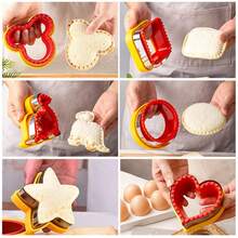 High Quality Sandwich Cutter Sealer Mold Bread Trimmer With Non-Slip Handle, Home Kitchen Baking Tool For Pastries And Desserts - Multicolor - View 4