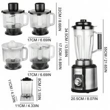 LIPETY Multi-Functional Food Processor/Blender/Juicer - Large Capacity Blender With One-Button Automatic Cleaning, Suitable For Grinding Grains, Making Smoothies, Fruit And Vegetable Juices, Etc. - Ver 10