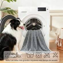 7C Cobija para Perro200x150  Manta Impermeable para Perros en Suave Cobija Franela - Protector Antifluidos para Sofá Cama y aje - Lavable para Razas Pequeñas Medianas y Grandes - gris claro150200 - Ver 5