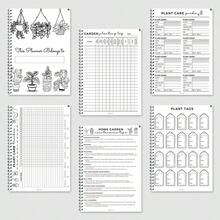 Jurnal de udare și îngrijire a plantelor de interior - Jurnal de planificare a grădinii cu pictograme de plante, ideal pentru organizarea casei și a biroului, organizator de planificare a grădinii cu spirală, consumabile de grădinărit - o marime - Vizualizare 6