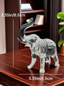 1 szt. ręcznie robiona kryształowa figurka słonia w kolorze AB, symbol szczęścia, dobrobytu i dobrego samopoczucia, kryształowa rzeźba artystyczna, idealna na prezent dla miłośników zwierząt, kryształowa figurka zwierzęcia do dekoracji domu, na półkę, do salonu, gabinetu, biurka, sypialni, prezent na Walentynki/Nowy Rok, dekoracja świąteczna, artykuły imprezowe, dekoracje ślubne, upominek ślubny - Wielokolorowe - Zobacz 6