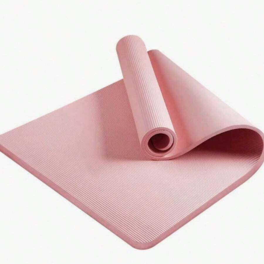 Yoga Mat Pilates Fitness Mat 8mm Thicknes Non Slip Yoga Cushion Travel Fitness Exercise Pad For Women Home Gym Floor Workou - Hồng - Xem 1