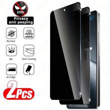 ZMZE 2pcs Note 10/11/12/13/14 Pro 4G/5G And 10/10A/10C/10S/12/12C/12S/13/13C/14C Privacy Anti-Peeping Tempered Glass Screen Protector, Suitable For Office/Commute, 28° Side Angle Anti-Peeping - 2PCS - View 16