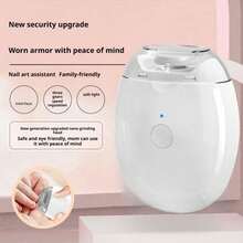 Electric Nail Clipper Rechargeable 3 Speed Manicure Tool With LED Light Nail File For Home Salon Personal Grooming Pedicure - 1pcs - 查看 5