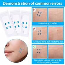 120pcs Face-Lifting Tape Stickers, Portable Face Beauty Lifting Patch, For Firming And Lifting, Instant Face Lifting Stickers/Strips, Invisible Facial Lifting Strips, Multi-Purpose Facial Care Patch, Beauty Lifting Tools - Clear - View 8