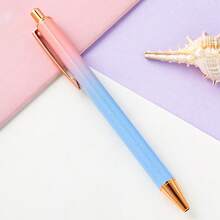 Customized Text/Logo Push-Button Pen With Glitter Metallic Finish, Customized Metal Advertising Push-Button Ballpoint Pen, Creative Glitter Metallic Advertising Gift Ballpoint Pen, Back To School Gift, Gift For Teacher/Friends - 14.7*1cm - View 12