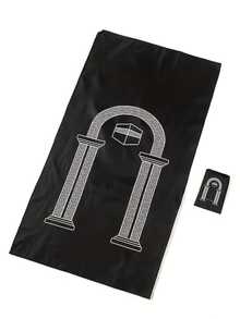 阿拉伯风格口袋穆斯林祈祷毯，伊斯兰礼品，带指南针的便携式穆斯林祈祷垫，红色派对服装旅行椅垫，礼品，轻便旅行祈祷垫 - 彩色 - 查看 13