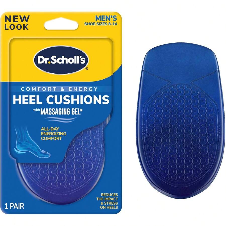 .'s Heel Cushions With Massaging Gel Advanced // All-Day Shock Absorption And Cushioning To Relieve Heel Discomfort - While 8-14 - View 1
