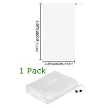 1/2 Packs Garden Mesh Netting For Plants, Insect Bird Netting Pest Barrier Bag With Drawstring, Tomato Protective Cover Fruits Tree Blueberry Bush Netting Cover Bag Protection For Vegetables ﻿ - White - View 12