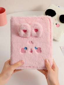 A5 Loose-Leaf Photo Album, Cute Plush Card Holder, Korean Idol Photo Card Collection Album, Student School Photo Album Notebook, Card Collection Loose-Leaf Binder - Multicolor - View 5