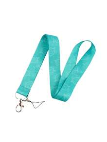 1条海洋元素海龟图案挂绳，适用于医生、护士、学生、教师证件挂绳，可作为礼物或日常使用。 - 彩色 - 查看 3