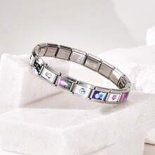 1PC Stainless Steel Multi-Element Modular Bracelet Accessories, Art Pattern Style, Ocean/Nature/Animal Designs, DIY Jewelry Materials - Multicolor - View 16