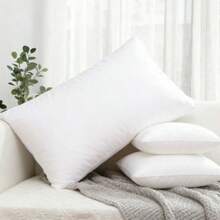 White Decorative Pillow Inserts – 1/2/4 Pieces Per Pack – Highly Elastic, Soft And Fluffy Decorative Pillow Made Of A Silk-Cotton Blend – Soft And Fluffy Pillow Filling, Antibacterial And Mite-Resistant – Dimensionally Stable – For Home Use – Soft And Comfortable Neck Pillow, Suitable For Beds, Sofas, Bedrooms, Cars, Travel And Other Home Accessories, Available In Various Sizes And Two Designs – A Thoughtful Gift - 白色 - 查看 11
