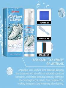 jakehoe 1 Set Sneaker Cleaning Kit - Dry Wash Foam Cleaner For Sports Shoes, Effectively Removes Dirt And Grease, Restores Shoes To Like-New Condition, Suitable For Various Shoe Materials, Keeps Shoes Soft And White, Women's Day, Travel Essentials, Wedding Favors, Y2k, Bedroom, Car Accessories Women, Kitchen Decor, Cute Stuff - Multicolor - View 10