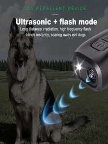 1个迷你便携式驱狗器，户外驱赶野狗，小型犬止吠器，幼犬训练器，威慑工具。驱狗器体积小巧，功能强大，轻便便携，容量与小型犬相同。半小型轻便型，半小型犬训练器，可阻止和纠正不良行为。止吠装置，按下按钮即可释放超声波制止吠叫。频闪灯模式可驱赶恶犬。