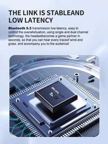 无线耳塞，蓝牙耳机，无线耳麦 - 蓝牙5.3，立体声降噪，高清音频，超长续航 - 适用于音乐、健身、旅行、通勤，兼容智能设备 - S33 - 查看 6