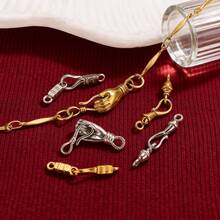 5套不锈钢掌扣钩连接器配件，适用于手链项链等饰品，粗扣OT扣，DIY珠宝制作套装 - 連接器 - 查看 6