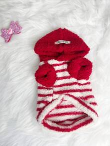 小型犬猫无袖抓绒毛衣，秋冬季 - 彩色 - 查看 8