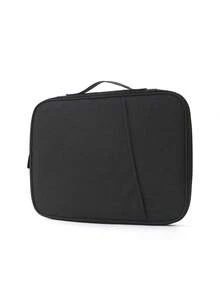 Túi đựng laptop 13-14 inch, bao đựng laptop, túi xách tay, đa chức năng, di động, nhẹ, thích hợp cho công việc, du lịch, học tập, làm việc. - màu đen - Xem 4