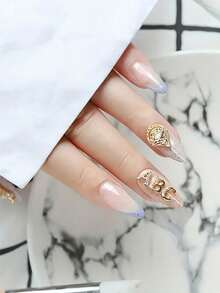 26 piezas de decoraciones de uñas con letras de rhinestone - Accesorios perfectos para uñas, suministros para uñas, gemas para uñas de mujer - Multicolor - Ver 4
