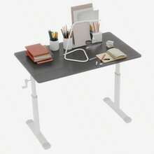 Adjustable Learning Table For Children And Adults - Height Adjustable, Multifunctional Home/Office, Compact Design - Grey - View 4