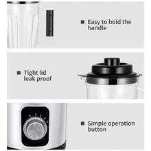 LIPETY Multi-Functional Food Processor/Blender/Juicer - Large Capacity Blender With One-Button Automatic Cleaning, Suitable For Grinding Grains, Making Smoothies, Fruit And Vegetable Juices, Etc. - Ver 9