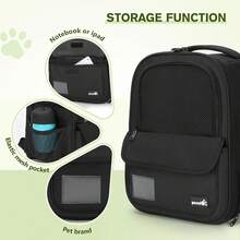 Zaino per animali domestici - Nero (leggero design) - Visualizzare 9