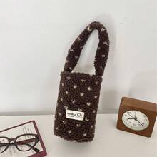 1pc Heart-Shaped Cup Sleeve, Portable Drink Cup Bag, Insulated Pouch, Snack Carry Tote - Multicolor - View 9