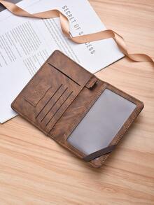 Fashionable High-Capacity Multi-Function Passport Holder, Stylish Travel Document Card Case - Multicolor - View 8