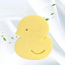 3/1pc Soft & Elastic Duck-Shaped Children's Bath Sponge: Thick, Gentle, High Elasticity, Better Grip - For Skin Exfoliation And Smooth Skin - Individually Packaged