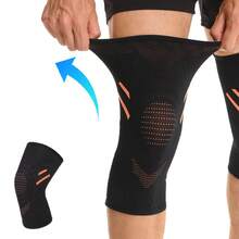AA MASEDA 1pc Non-Slip Knee Pad, Knee Joint Support Sleeve, Comfortable Breathable, Suitable For Sports, Daily Life And Work - Black - View 3