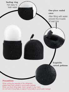 2/3/4/8件套面部美容按摩清洁工具套装，包含面部美容刮痧板、按摩滚轮、面部冰按摩模具、双面洁面刷、发带、腕带、收纳袋，适合女性、学生、母亲、姐妹，节日礼物之选。 - 彩色 - 查看 6