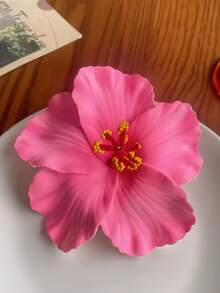 6个/套彩色芙蓉花发夹，夏威夷风格，色彩鲜艳自然，宛如真花，可夹在头发上 - 适合女孩和女士，适合海滩度假、日常外出、派对等场合，可灵活搭配不同造型 - 彩色 - 查看 13