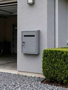 1 szt. metalowa skrzynka pocztowa, skrzynka pocztowa montowana na ścianie, skrzynka pocztowa z kutego żelaza, skrzynka pocztowa przy wejściu do domu, dekoracyjna skrzynka pocztowa (różne kolory/specyfikacje) - Wielokolorowe - Zobacz 2