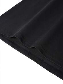 Men's Fashionable Versatile Street Casual Letter Print Round Neck Tank Top - Black - View 5