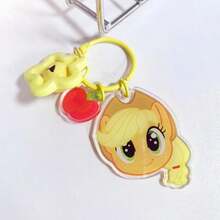 MY LITTLE PONY 1个可爱卡通人物钥匙扣，带铃铛吊坠，超级可爱，是送给女孩和动漫迷的理想礼物，也是卡哇伊度假必备包包配件。 - 彩色 - 查看 10
