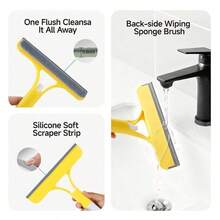 3 In 1 Window Cleaning Scraper, Squeegee And Scrubber With Spray – Multifunctional Household Glass Cleaner, Car Windshield Cleaning Tool, Lightweight Silicone Microfiber Wipe, 2026 New Upgraded Version.#Cleaning Supplies, Windows. - Nhiều màu - Xem 7