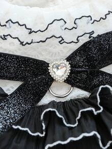 1件宠物服装，小型犬/猫服装，贵宾犬、泰迪犬、休闲犬、时尚犬、可爱犬、浪漫犬、婚纱系列，款式19 - 彩色 - 查看 6