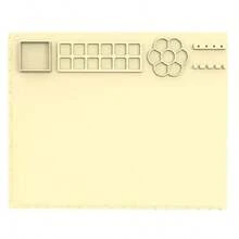 1 片可水洗可重复使用的硅胶绘画垫，50cm*40cm/19.69in*15.75in，防滑防油，学生美术绘画垫，包含画笔架、绘画工具、DIY 涂鸦垫、绘画垫、可重复使用的调色板 - 彩色 - 查看 15