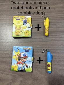 2/4/8pcs Pokemon Pocket Monster Notebook With Pen, Spiral Bound Memo Pad, Student Gift, Suitable For Holidays, Parties, Small Gifts (Pen And Notebook Are Random Combination) - Multicolor - View 11