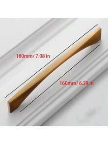 2pcs Modern Nordic Simple Style Zinc Alloy Cabinet Handles And Knobs, Brushed Bronze Finish, Furniture Hardware For European Antique Coffee Yellow Cupboard Door Pulls, Includes Installation Hardware - Multicolor - View 13