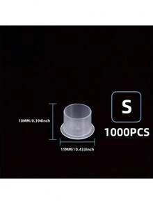 JellyfishPro Disposable Tattoo Ink Cups With Base (100/500/1000 Pieces), Tattoo Supplies, Tattoo Kits - Clear - View 5